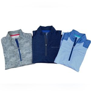 3 Vineyard Vines Performance 1/4 Zip Golf Sweaters Sz XL - Packaged As A Bundle
